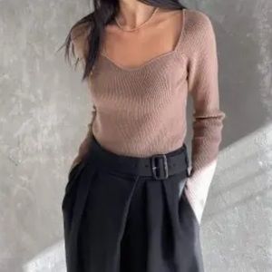 Sweetheart Neckline Top